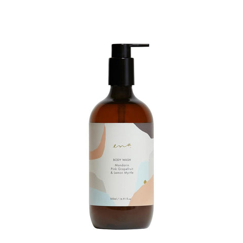 클린뷰티 100% 천연 바디워시. 이나 바디워시 만다린 핑크 그레이프프룻 레몬머틀 500ml. 해외 천연 유기농 화장품 전문 쇼핑몰 호주직구 원파인즈